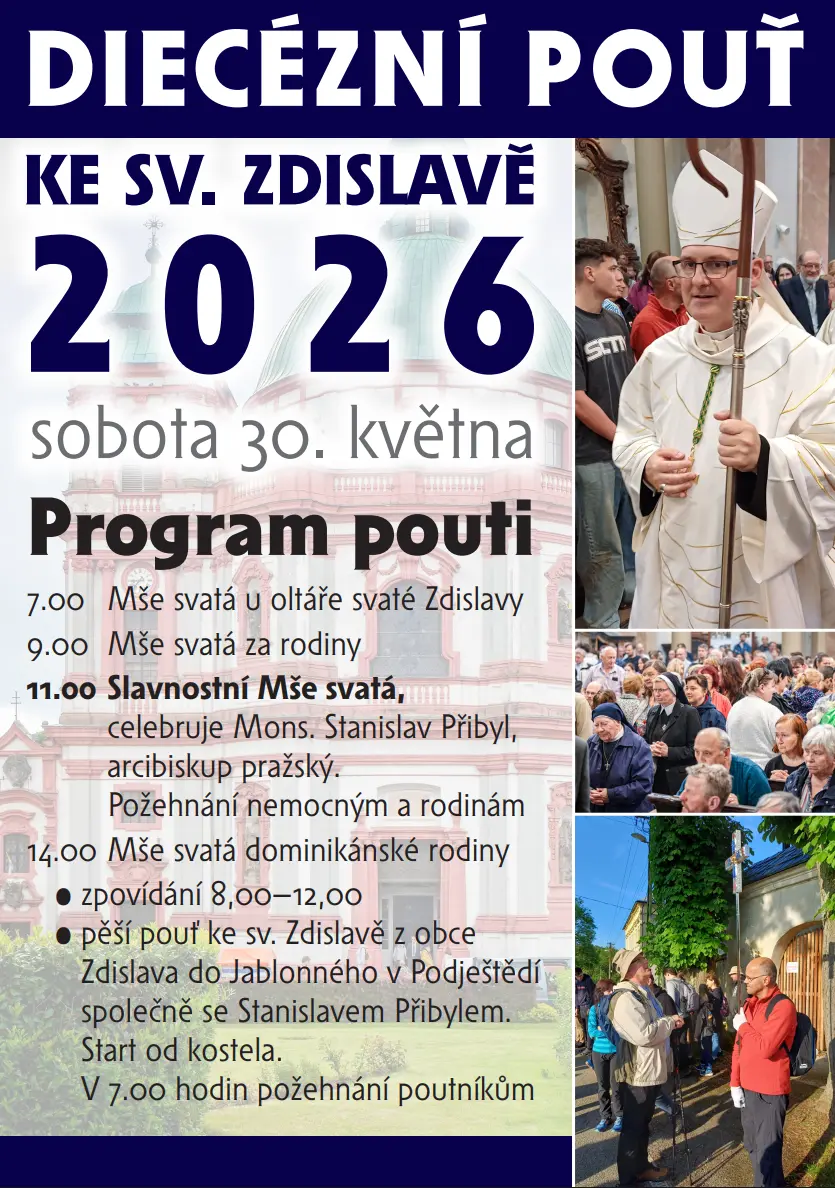 Pozvánka diecézní pouť sv. Zdislava
